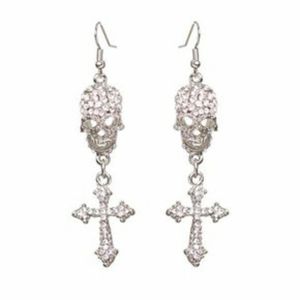 Skull Rhinestone Earrings